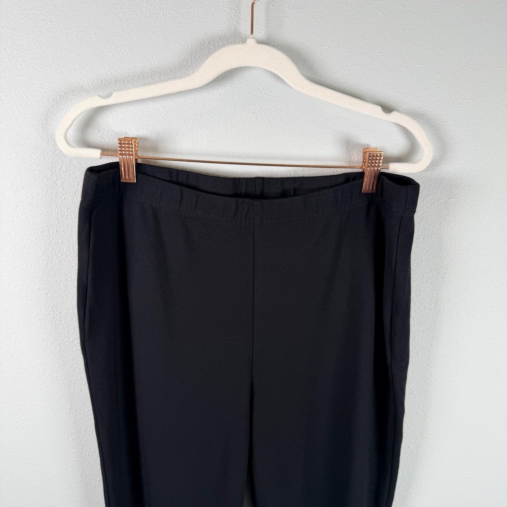 Chico's Fabulously Slimming Black Leggings Womens Size 2 Large Pull On Stretch - Picture 12 of 16